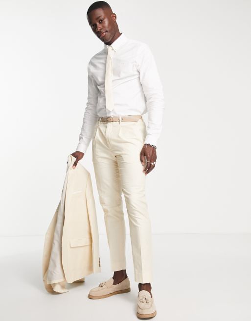 White linen dress sales pants