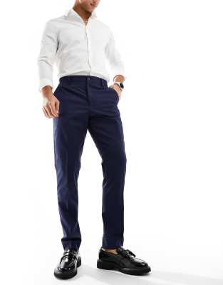 Selected Homme slim smart trouser in navy