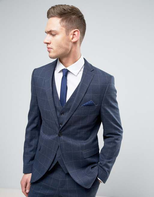 Selected Homme Slim Suit Jacket In Window Pane Check | ASOS