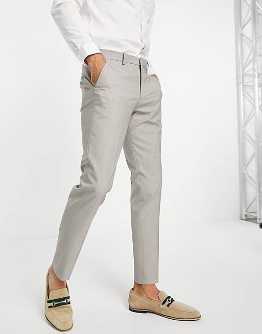 Selected Homme slim suit pants in sand