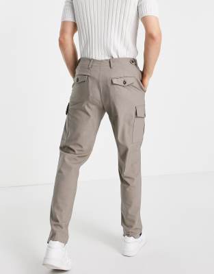 slim fit tapered cargo pants