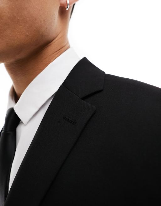 Selected Homme - Smalle blazer in zwart, 4 van 5