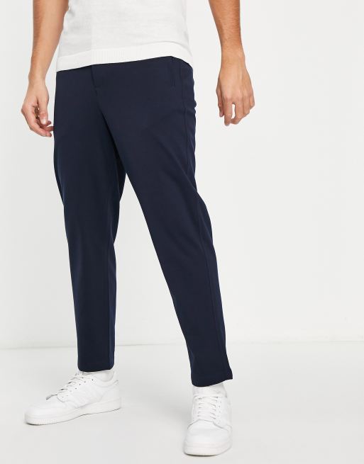 Selected Homme smart trousers in navy | ASOS