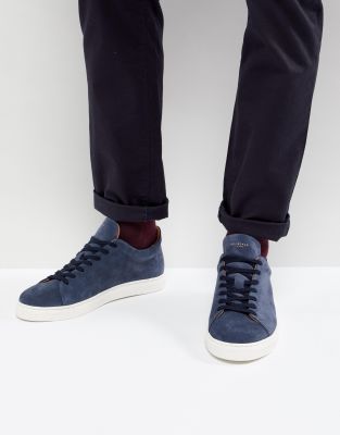 navy suede sneakers