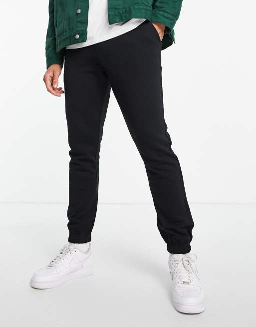 Selected Homme - Sorte joggingbukser i bomuld