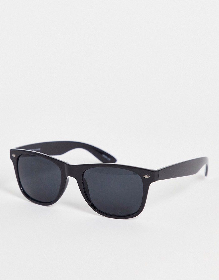 Selected Homme square sunglasses in black
