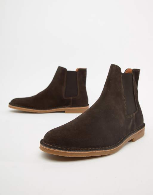 Selected Homme - Stivaletti Chelsea in camoscio con suola in para, 2 di 4