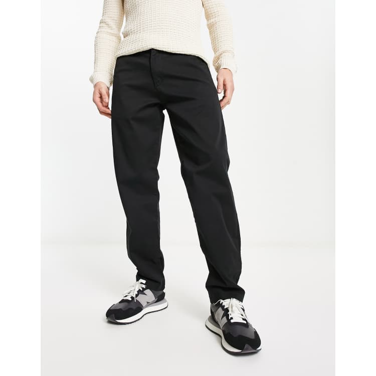 Selected Homme straight fit chino in black | ASOS