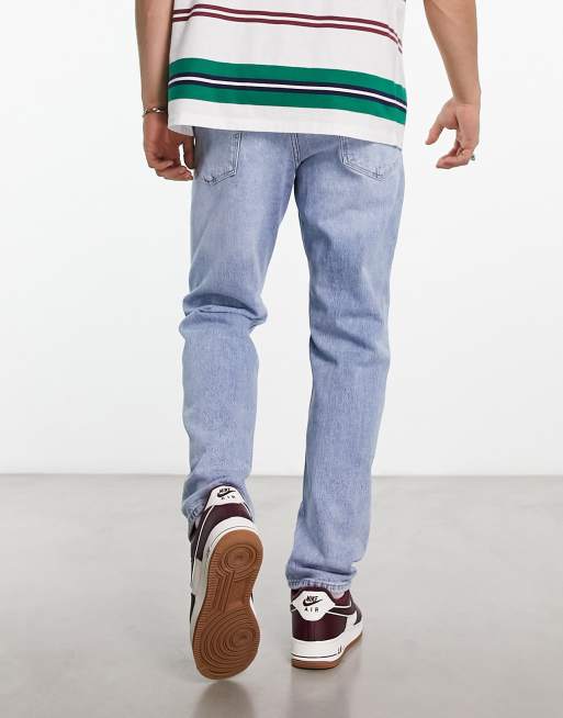 Selected Homme straight fit jeans in light wash