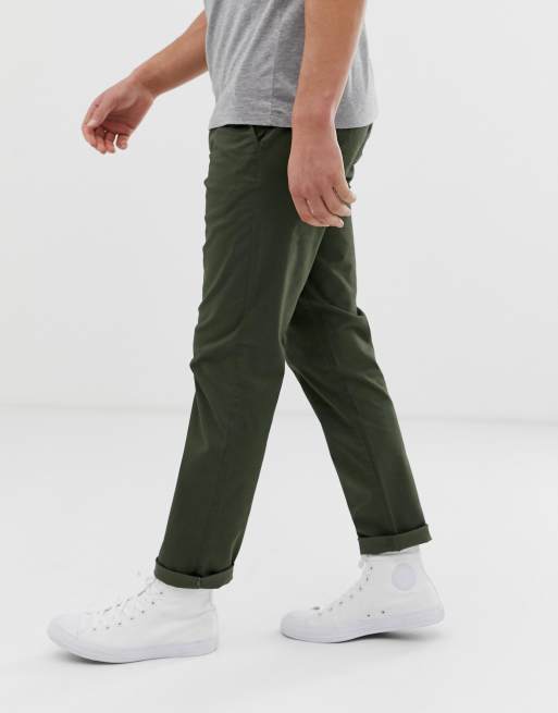 luchthaven beginsel laden Selected Homme straight fit stretch chinos in khaki | ASOS