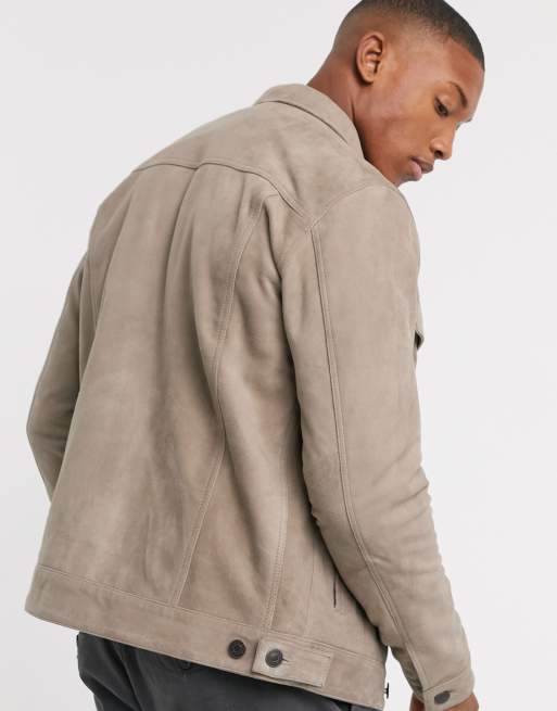 Selected homme clearance suede biker jacket