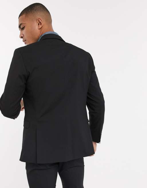 Selected Homme suit jacket with stretch in slim fit black, 2 of 4