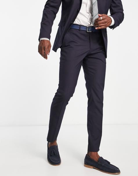 New Look pinstripe suit in navy