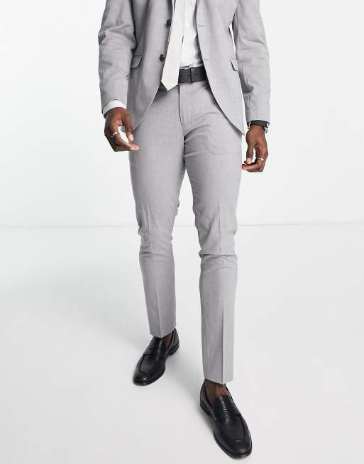 Light grey slim 2025 fit dress pants