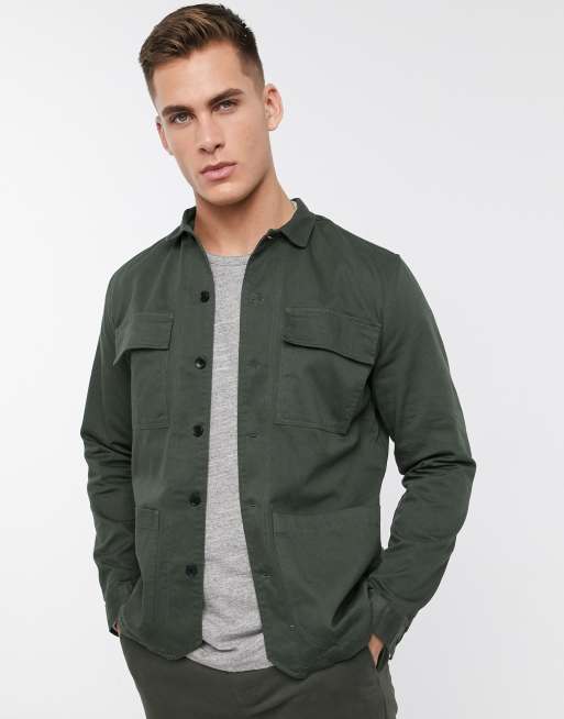 Surchemise best sale verte homme