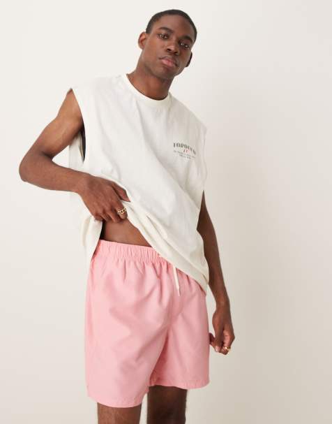 Selected Homme swim shorts in pink - view 1