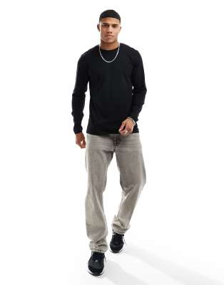 SELECTED HOMME T-shirt a manica lunga beige da uomo