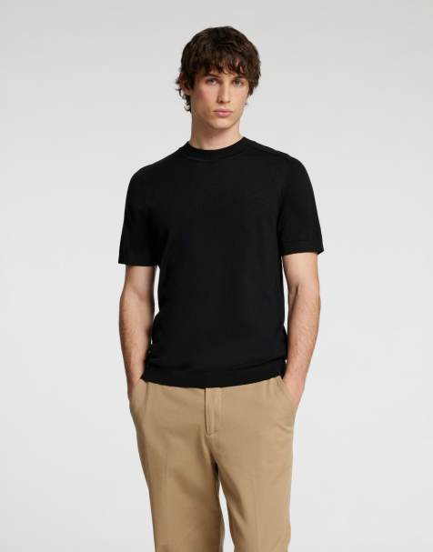 Selected Homme T-shirt in black