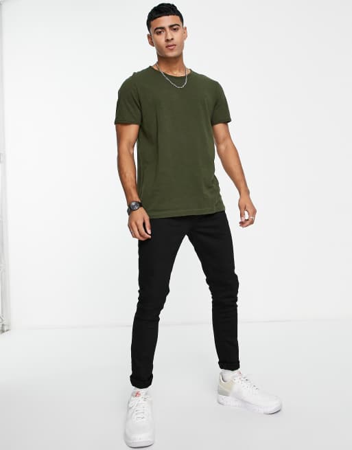 Tee shirt vert discount homme