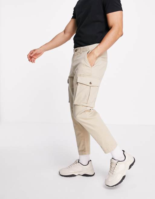 Pantalon cargo fuselé clearance