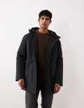 [Selected] Selected Homme tech parka jacket in black M Black