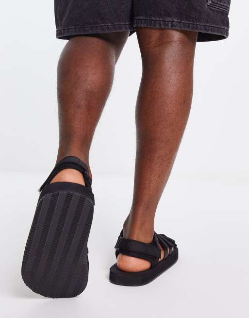 Selected Homme technical fisherman sandal in black