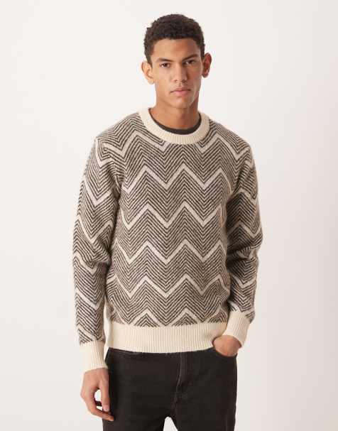 Selected texture knitted jumper in green