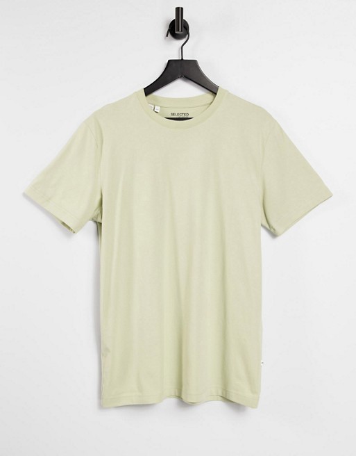 Selected Homme 'The Perfect Tee' t-shirt in light green