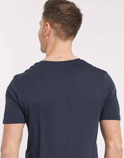 Selected Homme – The Perfect Tee – Marinblå t-shirt i Pima-bomull, 2 av 4