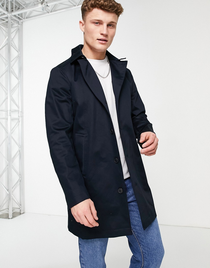 Selected Homme timeless trench coat-Navy