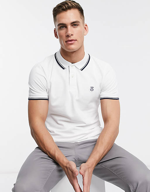Selected Homme tipped polo shirt | ASOS