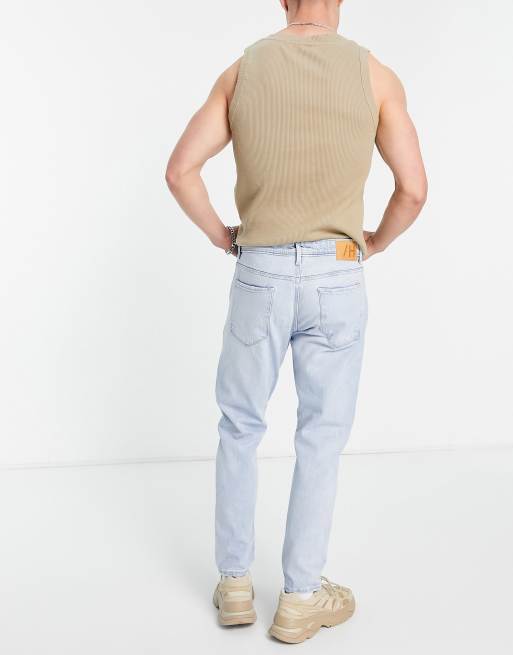 Selected Homme Toby jeans in slim tapered fit light blue, 2 of 4
