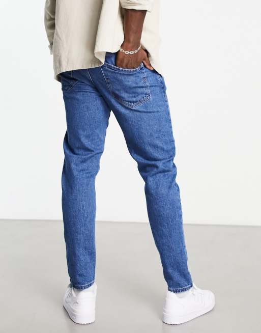 stap Wees tevreden Verzending Selected Homme Toby slim fit tapered jeans in mid wash | ASOS