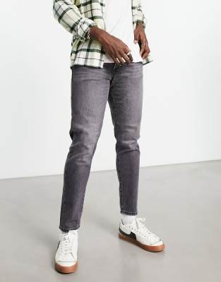 Selected Homme Toby slim fit tapered jeans in washed grey  - ASOS Price Checker