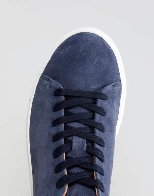 navy trainers white sole