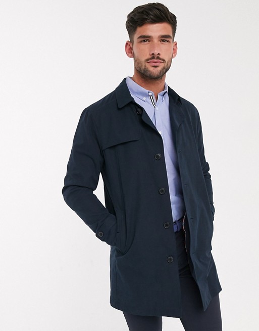 Selected Homme trench coat in navy