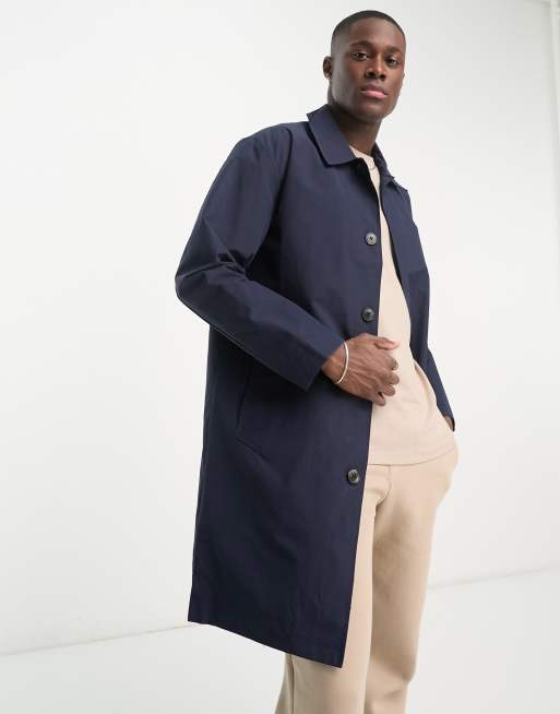 Manteau homme asymétrique - Marine