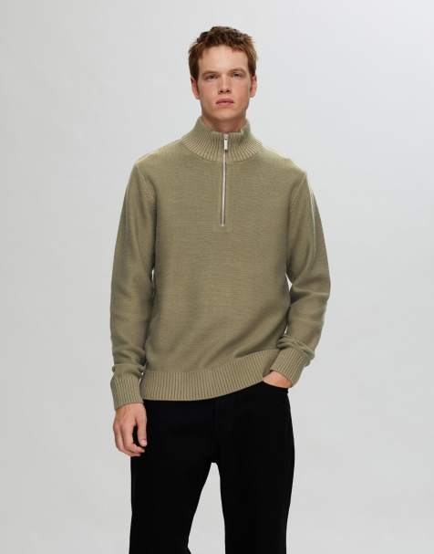 Selected Homme - Trui zonder sluiting in bruin - view 1