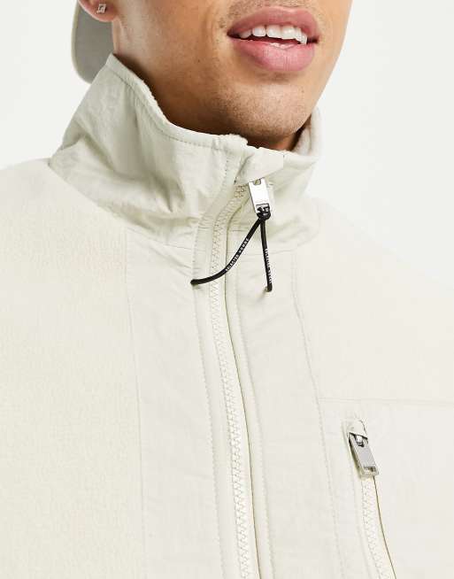 gilet polaire blanc