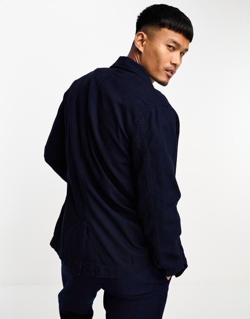 Selected homme indigo hot sale jacket