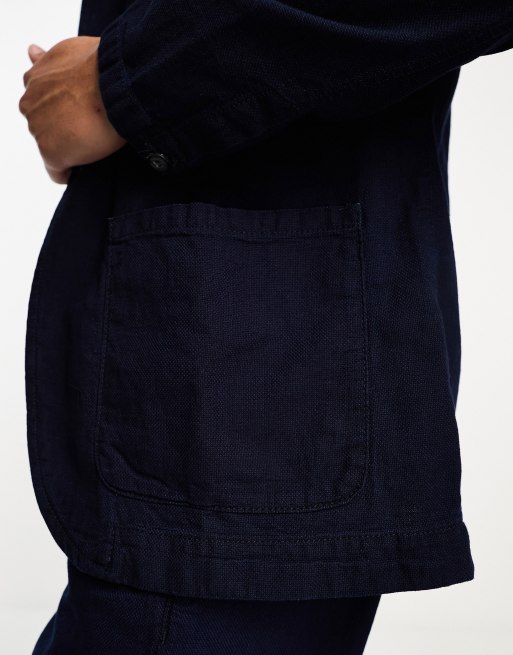 Selected homme indigo outlet jacket