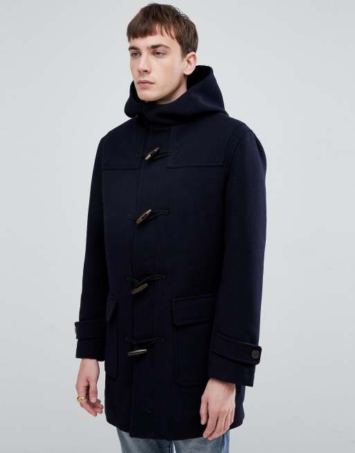 Duffle coat noir online homme