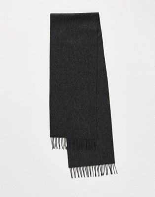 Selected Homme wool scarf in grey