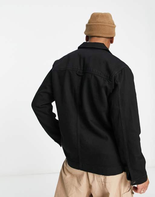 Selected Homme workwear jacket in black