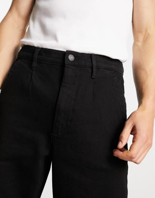 Selected Homme - Workwear - Losvallende broek in zwart , 3 van 4
