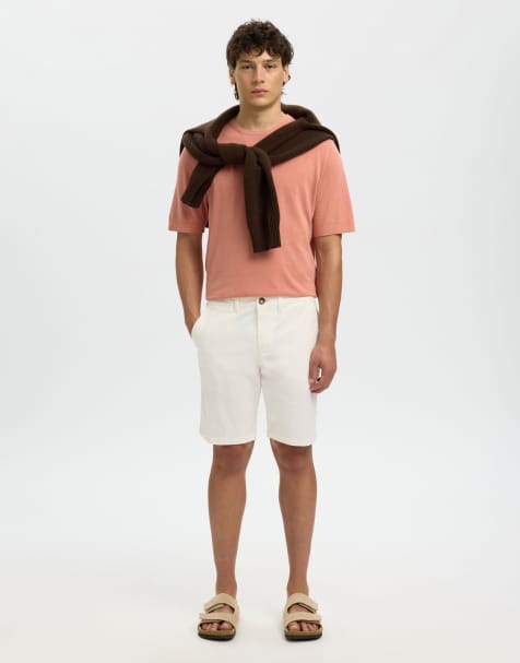 Selected - Hvide chinoshorts - view 1