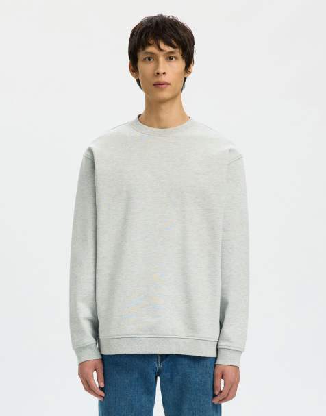 Selected Sweatshirt in light grey melange