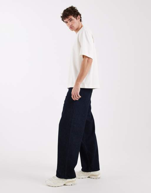 Selected - Jeans ampi blu scuro grezzo, 2 di 5