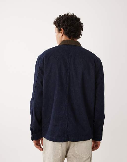 Selected – Jeansjacke in Raw-Waschung mit Kontrastkragen , 3 von 5