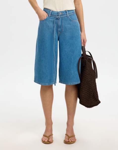 Selected – Jeansshorts in Mittelblau - view 1